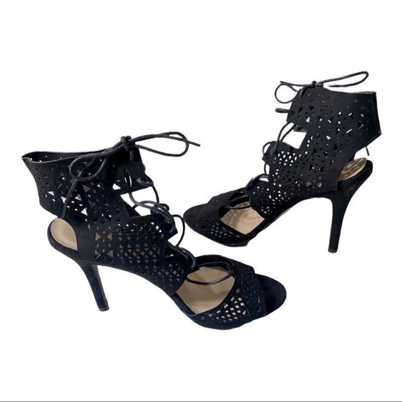 Qupid || Black Sandals || 8 - Picture 1 of 8